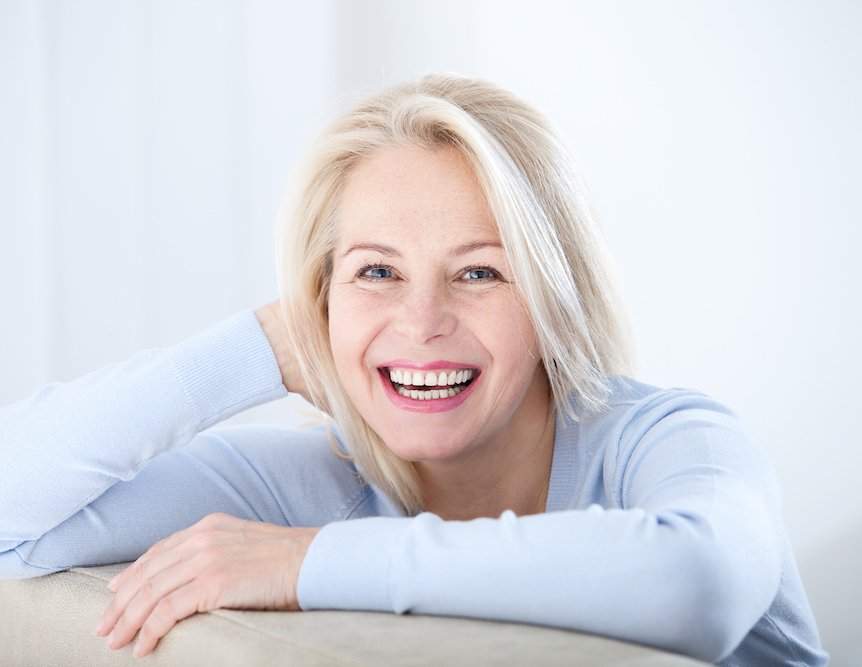 Gorgeous senior woman relaxing