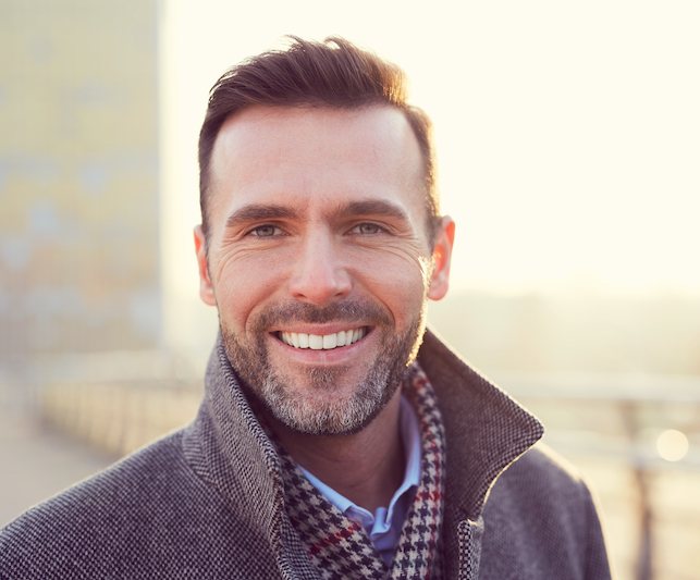 Handsome man in his 40s