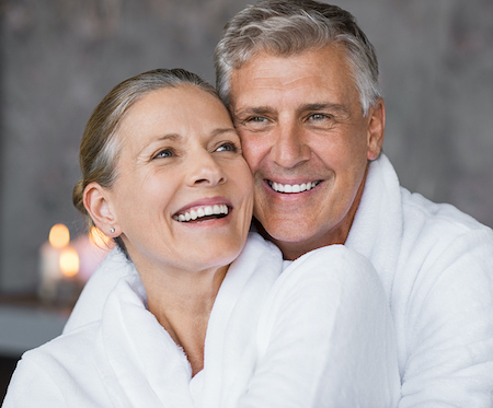 happy middle age couple 