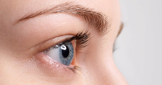 close up healthy eye